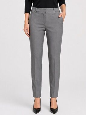 J.Crew Ruby Crop Pant Gray Size 4P Petite Tailored Career Pants NWT
